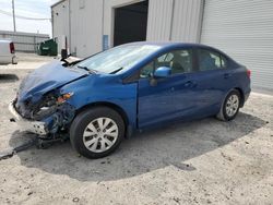 Salvage cars for sale from Copart Jacksonville, FL: 2012 Honda Civic LX