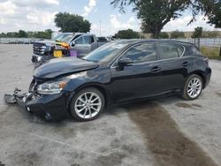 Salvage cars for sale from Copart Orlando, FL: 2012 Lexus CT 200