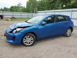 Salvage cars for sale from Copart Lyman, ME: 2012 Mazda 3 I