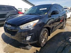 Salvage cars for sale at Pekin, IL auction: 2015 Hyundai Tucson Limited