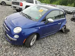 Salvage cars for sale at Windham, ME auction: 2012 Fiat 500 Lounge