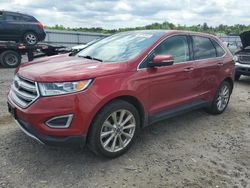 Salvage cars for sale at Fredericksburg, VA auction: 2017 Ford Edge Titanium