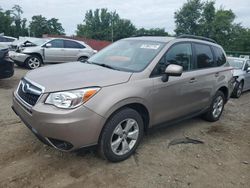 Salvage cars for sale at Baltimore, MD auction: 2016 Subaru Forester 2.5I Premium