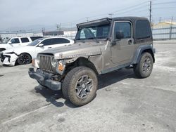 Salvage cars for sale at Sun Valley, CA auction: 2004 Jeep Wrangler / TJ Rubicon