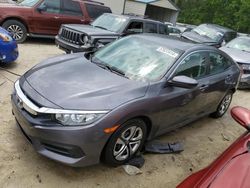 Honda Civic salvage cars for sale: 2016 Honda Civic LX