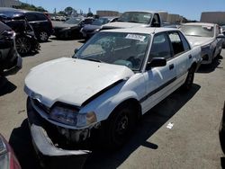 Salvage cars for sale at Martinez, CA auction: 1989 Honda Civic DX