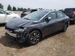 Salvage cars for sale from Copart Elgin, IL: 2013 Honda Civic EX