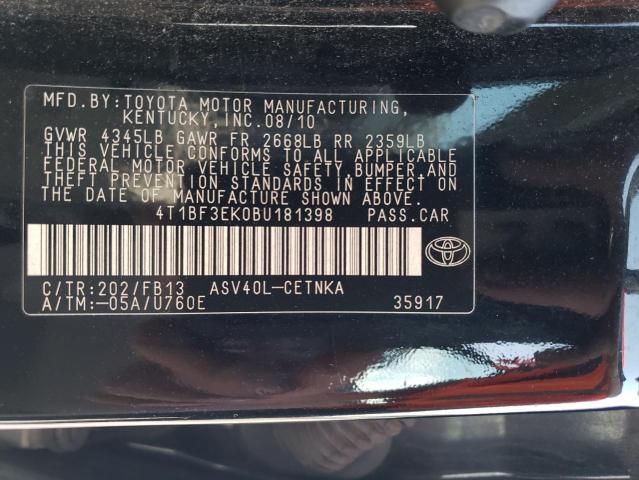 2011 Toyota Camry Base