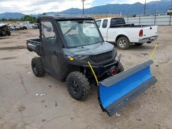 Salvage motorcycles for sale at Colorado Springs, CO auction: 2021 Polaris Ranger 1000 Premium Winter Prep