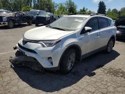 Toyota salvage cars for sale: 2018 Toyota Rav4 HV Limited