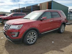 Salvage cars for sale at Colorado Springs, CO auction: 2017 Ford Explorer Limited