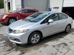 Salvage cars for sale at Savannah, GA auction: 2013 Honda Civic LX