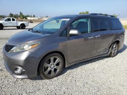 Salvage cars for sale at Mentone, CA auction: 2017 Toyota Sienna SE