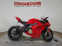 Salvage motorcycles for sale at Dallas, TX auction: 2024 Ducati Panigale V4S