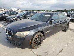 Salvage cars for sale at Grand Prairie, TX auction: 2012 BMW 750 LI