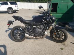 Salvage motorcycles for sale at Seaford, DE auction: 2024 Yamaha MT07