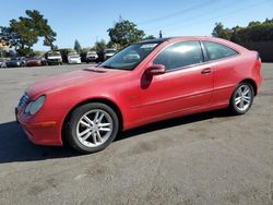 Salvage cars for sale at San Martin, CA auction: 2003 Mercedes-Benz C 230K Sport Coupe