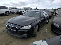 Salvage cars for sale from Copart Vallejo, CA: 2014 BMW 650 XI Gran Coupe