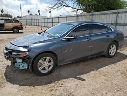 Salvage cars for sale from Copart Mercedes, TX: 2019 Chevrolet Malibu LS