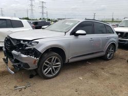 Salvage cars for sale at Elgin, IL auction: 2017 Audi Q7 Prestige