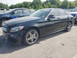 Salvage cars for sale at Assonet, MA auction: 2015 Mercedes-Benz C 300 4matic