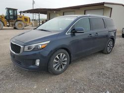 Salvage cars for sale at Temple, TX auction: 2015 KIA Sedona EX
