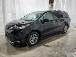 Salvage cars for sale from Copart Leroy, NY: 2022 Toyota Sienna XLE