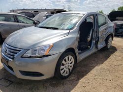 Salvage cars for sale at Elgin, IL auction: 2014 Nissan Sentra S