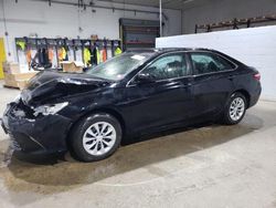 Salvage cars for sale at Candia, NH auction: 2017 Toyota Camry LE