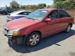 Salvage cars for sale at San Martin, CA auction: 2009 KIA Spectra EX