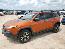 Salvage cars for sale from Copart Houston, TX: 2014 Jeep Cherokee Trailhawk