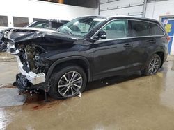 Salvage cars for sale at Blaine, MN auction: 2019 Toyota Highlander SE