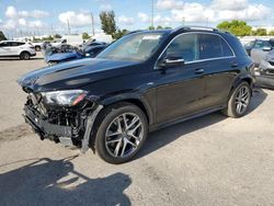 Salvage cars for sale from Copart Miami, FL: 2021 Mercedes-Benz GLE AMG 53 4matic