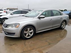 Salvage cars for sale at Grand Prairie, TX auction: 2012 Volkswagen Passat SE