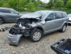 Salvage cars for sale at West Mifflin, PA auction: 2015 Dodge Journey SE