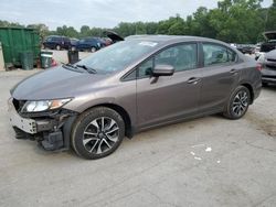 Honda salvage cars for sale: 2015 Honda Civic EX