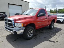 Salvage cars for sale from Copart Woodburn, OR: 2005 Dodge RAM 1500 ST