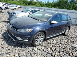 Salvage cars for sale at Windham, ME auction: 2017 Volkswagen Golf Alltrack S