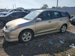 Salvage cars for sale at Franklin, WI auction: 2003 Toyota Corolla Matrix XR