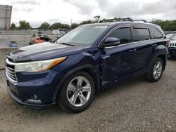 Toyota Highlander Hybrid Limited salvage cars for sale: 2016 Toyota Highlander Hybrid Limited