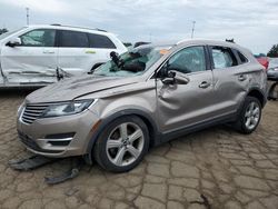 Salvage cars for sale at Woodhaven, MI auction: 2018 Lincoln MKC Premiere