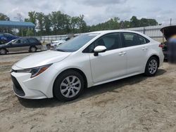 Salvage cars for sale at Spartanburg, SC auction: 2021 Toyota Corolla LE