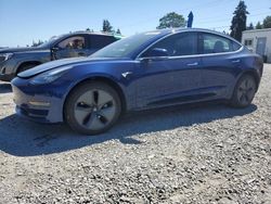 Salvage cars for sale at Graham, WA auction: 2019 Tesla Model 3