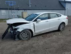 Salvage cars for sale at Davison, MI auction: 2016 Ford Fusion SE