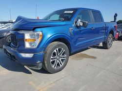 Salvage cars for sale at Grand Prairie, TX auction: 2022 Ford F150 Supercrew