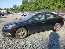 Salvage cars for sale at Waldorf, MD auction: 2017 Hyundai Sonata SE