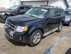 Salvage cars for sale at Pekin, IL auction: 2008 Ford Escape Limited