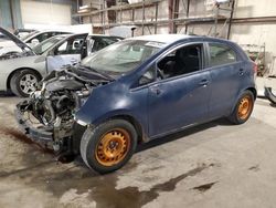 Salvage cars for sale at Eldridge, IA auction: 2012 KIA Rio LX