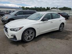 Salvage cars for sale from Copart Pennsburg, PA: 2018 Infiniti Q50 Luxe