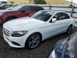 Vehiculos salvage en venta de Copart Miami, FL: 2016 Mercedes-Benz C300